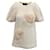 Simone Rocha Floral Tulle Overlay Puff Sleeve T-shirt in Pink Supima Cotton  ref.685293