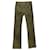 Pantalon droit Loro Piana en coton vert  ref.685318