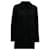 Simone Rocha Straight Coat in Black Polyester  ref.685396