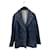 Vintage Gucci jacket Navy blue Leather  ref.685645