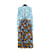 Dries Van Noten BLUE SAFFRON CREPE FR38 Polyester Multicolore  ref.685681