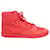 Balenciaga Cotes High Top Sneakers aus rotem Rogue-Leder  ref.685726
