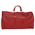Louis Vuitton Keepall 55 Red Leather  ref.685868