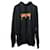 Balenciaga Oversize-Hoodie mit Metalllogo aus schwarzer Baumwolle  ref.685946