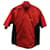 Balenciaga Kurzarm-Hemd mit Reißverschluss aus rotem Polyester  ref.685957