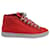 Balenciaga Arena Sneakers in Rouge Leather Red  ref.685988