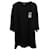 Camiseta extragrande de algodón negro con logotipo de código de barras de Balenciaga  ref.686021