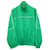 Balenciaga Übergroße, paspelierte Fleece-Trainingsjacke aus grünem Polyester  ref.686023