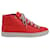 Balenciaga Arena Hohe Sneakers aus rotem Leder  ref.686146