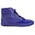 Balenciaga Paneled Monochrome High Top Sneakers in Blue Leather  ref.686147