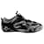 Balenciaga Drive Sneakers aus einfarbigem schwarzem Leder und Nylon-Mesh  ref.686148
