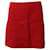 Theory Mini Pencil Skirt in Red Wool   ref.686320