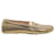 Tod's Gommino Driving Schuhe mit perforiertem Design aus goldfarbenem Leder Golden  ref.686321
