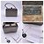Nancy Gonzalez Graue Metallic-Leder-kleine Box-Tasche Handtasche Satchel - Ansicht 4