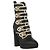 Stivali Moschino con plateau e bottoni - vista 2
