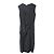 Helmut Lang Ärmelloses Etuikleid mit mehreren Knoten aus schwarzem Polyester - Ansicht 4