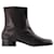 Maison Martin Margiela Ankle Boots Tabi H30 em couro vintage macio preto Bezerro-como bezerro  ref.686397