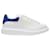 Sneakers Oversize - Alexander Mcqueen - Bianco/Blu Parigi - Pelle  ref.686403