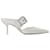 Alexander Mcqueen Boxcar pumps in Ivory and Silver Leather Multiple colors  ref.686471