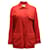 Jaqueta Peacoat Vintage Yves Saint Laurent em lã vermelha Vermelho  ref.686499