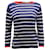 Autre Marque Lauren Ralph Lauren Stripe Ribbed Sweater in Navy Blue Cotton  ref.686509