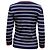 Autre Marque Lauren Ralph Lauren Gestreifter, gerippter Pullover aus marineblauer Baumwolle - Ansicht 2