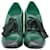 Sapatos de salto ombre Marc Jacobs com cadarço em couro verde  ref.686514