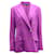 Blazer à boutonnage doublé Lauren Ralph Lauren en polyester violet  ref.686518