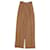 Pantalon en soie Hermès Rayon Marron  ref.686656