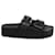 Day Balenciaga Mallorca Platform Sandals in Black Leather  ref.686683
