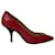 McQ Alexander McQueen Razor Stack Heel Court Shoes in Red Leather  ref.686736