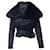 Ralph Lauren Veste à col bordé de fourrure en polyester noir  ref.686880