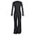 Diane Von Furstenberg Kyara Lace Jumpsuit en coton noir  ref.686897