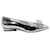 Salvatore Ferragamo Viva Ballet Flats in Silver Leather Silvery Metallic  ref.686904