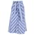 Falda midi de rayas Maje Janine Bleu en algodón azul  ref.686915