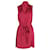 Theory Belted Sleeveless Dress in Red Silk  ref.686927