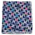Bufanda con monograma multicolor de Chanel en seda con estampado azul marino  ref.686976