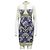 Nicole Miller Vestido midi halter morado con acento gris Púrpura - vista 2