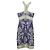 Nicole Miller Vestido midi halter morado con acento gris Púrpura - vista 6