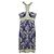 Nicole Miller Vestido midi halter morado con acento gris Púrpura - vista 7