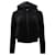 Balenciaga Shrunk Zip Up Hoodie In Black Cotton  ref.686994