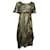 Comme Des Garcons Grünes durchsichtiges Kleid mit V-Ausschnitt Zellulosefaser  ref.687078