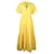 Nicholas Kirkwood Leuchtend gelbes Midi-Sommerkleid Baumwolle  ref.687083