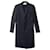 Saint Laurent Single-Breasted Coat in Dark Grey Wool  ref.687151