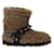 Miu Miu Embellished Shearling Ankle Boots in Beige Fur  ref.687152