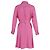 Diane Von Furstenberg Printed Belt Shirt Dress in Pink Silk - view 3