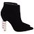 Sophia Webster Coco Kristallverzierte Stiefel aus schwarzem Wildleder