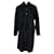 Comme Des Garcons Collared, Ruched & Frilled Black Dress Cotton  ref.687443