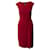 Vestido con parte delantera drapeada de Ralph Lauren en poliéster rojo Roja  ref.687520