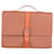 Hermès Fjord Etriviere Meeting Briefcase Bag in Brown Leather  ref.687527